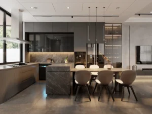 Tham khảo các mẫu thiết kế bếp nhà ống 4m đẹp