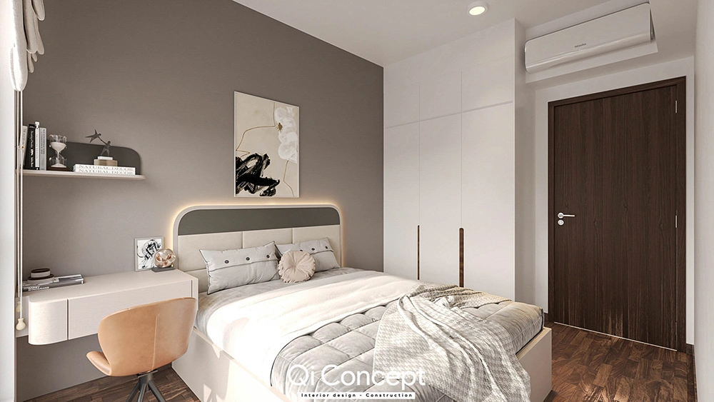 Mẫu phòng ngủ nhà ống 4m phong cách hiện đại tiện nghi