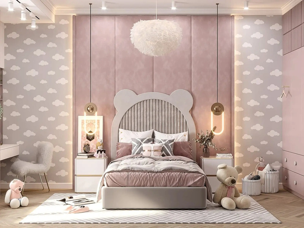 Mẫu phòng ngủ nhà ống 4m cho bé trai và bé gái