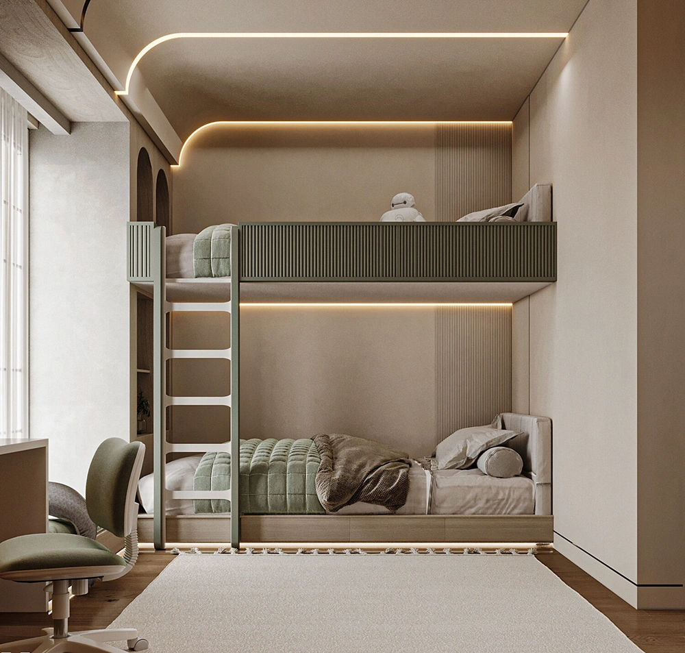 Mẫu phòng ngủ nhà ống 4m cho bé trai và bé gái