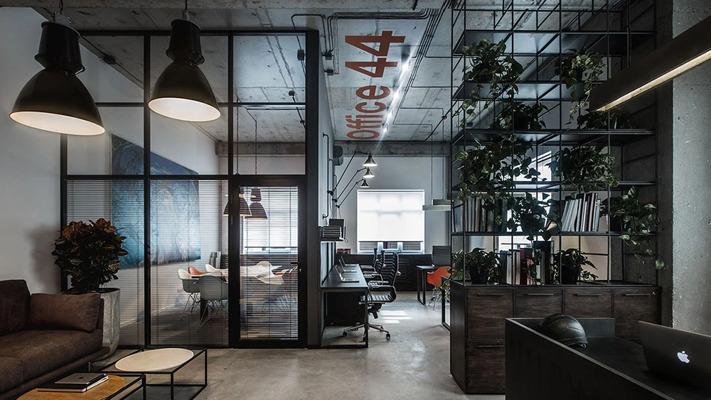 Phong cách thiết kế văn phòng Công nghiệp (Industrial)