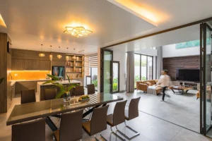 Phân chia không gian phòng khách và bếp khoa học