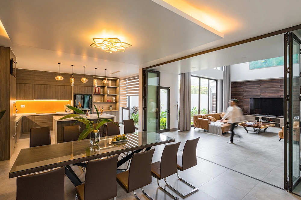 Phân chia không gian phòng khách và bếp khoa học