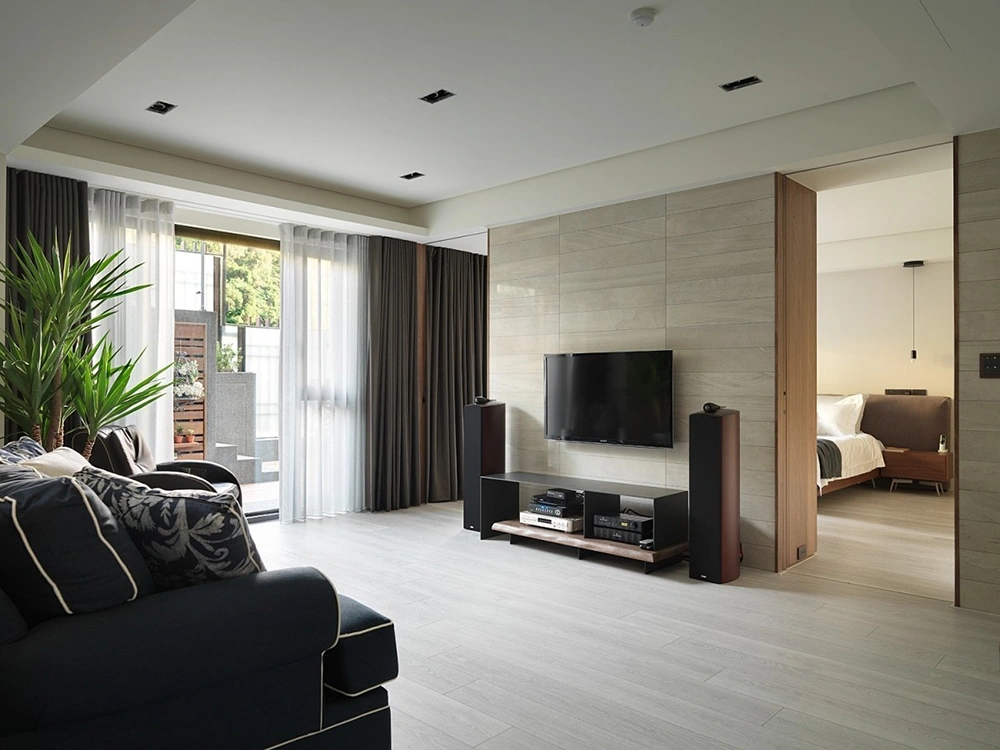 Không gian thiết kế nội thất nhà cấp 4 mở hướng ra sân vườn xanh mát