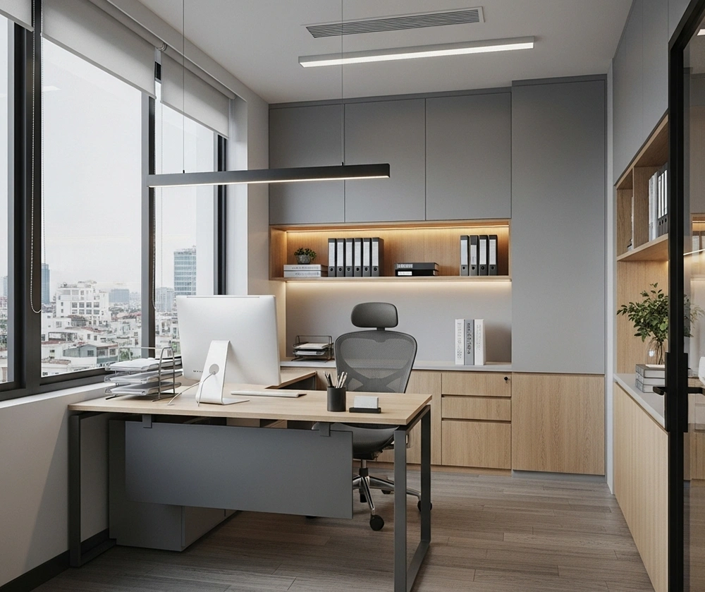 Tổng hợp một số mẫu thiết kế phòng giám đốc nhỏ đẹp nổi bật 2025
