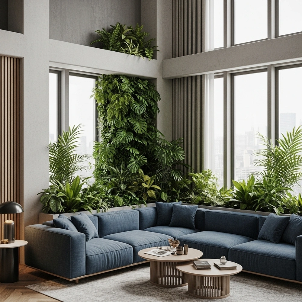 Biến "góc chết" thành điểm nhấn: Kệ sách, cây xanh, hoặc góc thư giãn