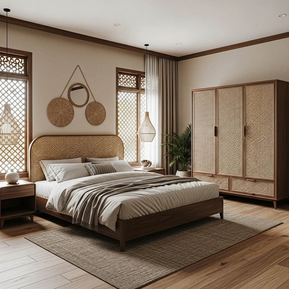 Vật liệu tự nhiên: Gỗ, mây, tre, nứa – "Hơi thở" của sự mộc mạc và bền vững