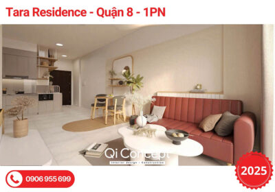 Mẫu Thiết Kế Chung Cư Tara Residence 1PN Đẹp Tối Ưu 2025