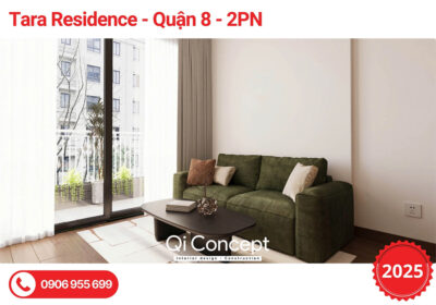 Khám Phá Thiết Kế Nội Thất Chung Cư Tara Residence 2PN 2025