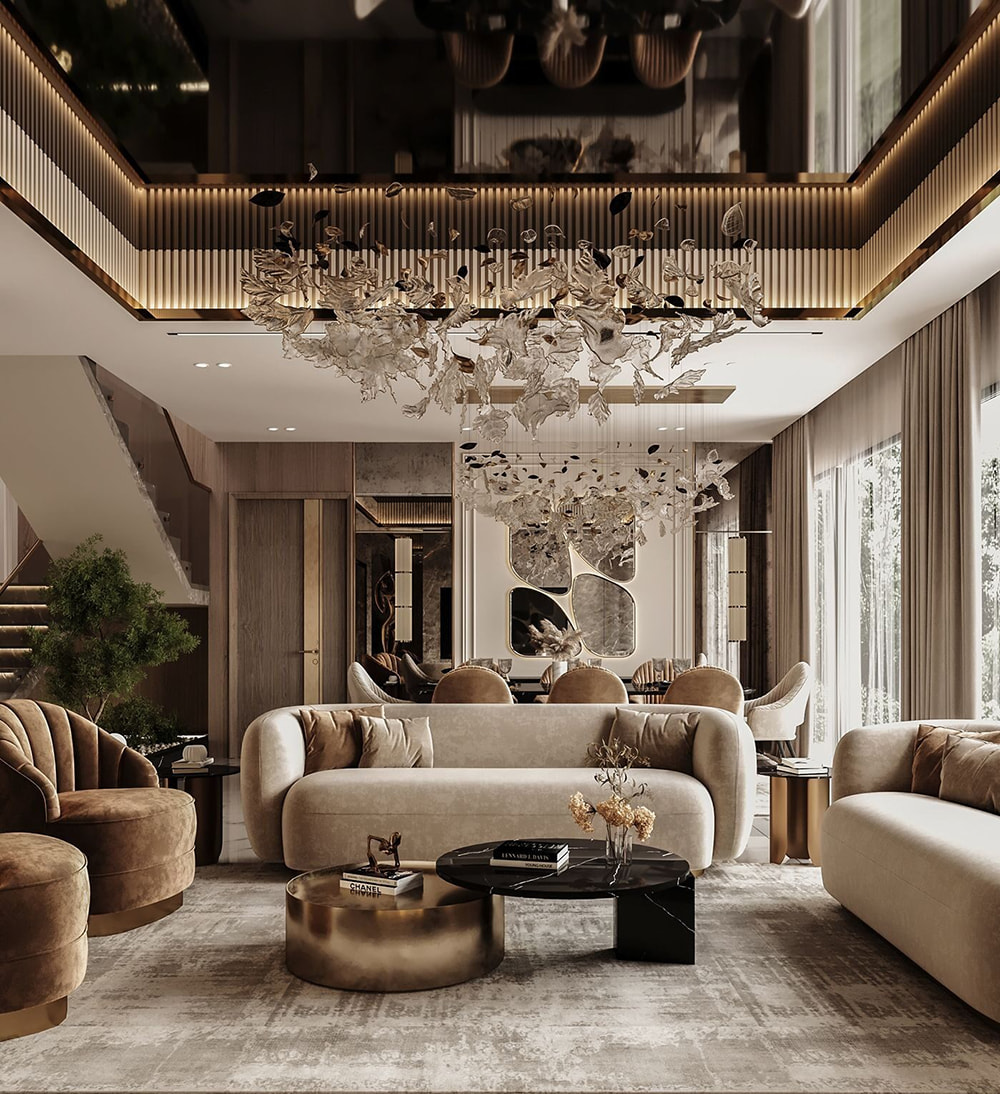 Mẫu thiết kế nội thất quận 4 sang trọng, đẳng cấp cho biệt thự, penthouse.