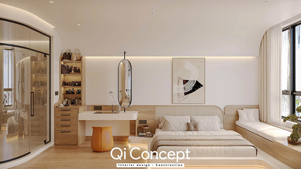 Mẫu thiết kế phòng ngủ nhỏ đẹp và sang trọng với nội thất đa năng.