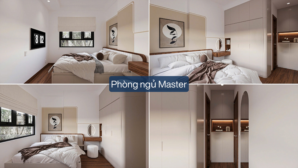 Phối cảnh 3D cho phòng ngủ master