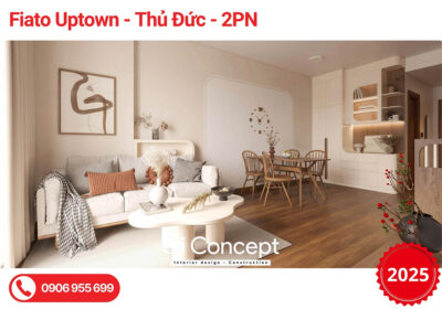 Ý Tưởng Thiết Kế Nội Thất Chung Cư Fiato Uptown 2PN