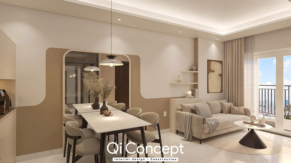 Dịch vụ thiết kế nội thất quận 5 với các giải pháp trang trí tường độc đáo.