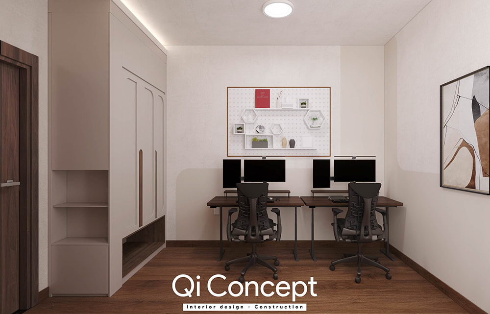Phòng làm việc yên tĩnh thiết kế chung cư Masteri An Phú.