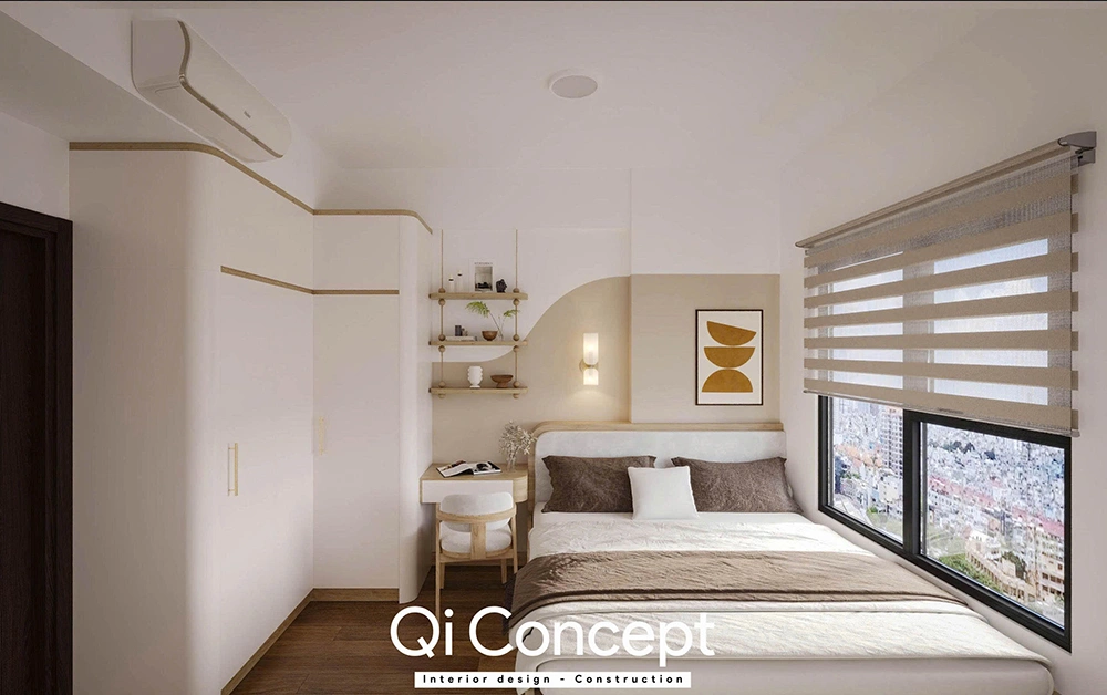 Thiết kế tủ quần áo bo góc tại D Aqua