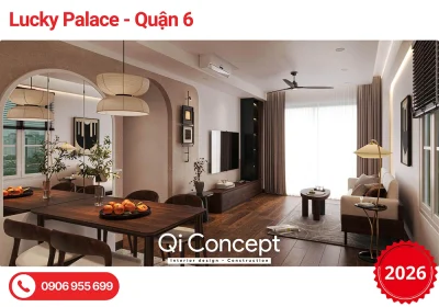 Thiết Kế Nội Thất Lucky Palace 2PN Tối Giản Kèm Báo Giá