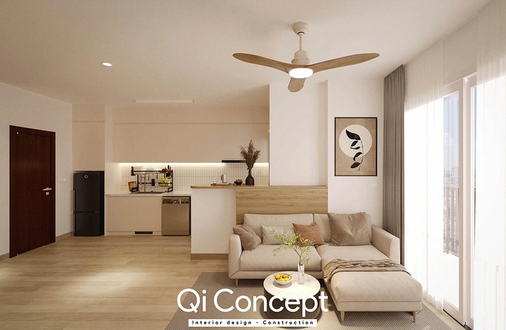 Thiết kế sofa phòng khách Masteri Grand View