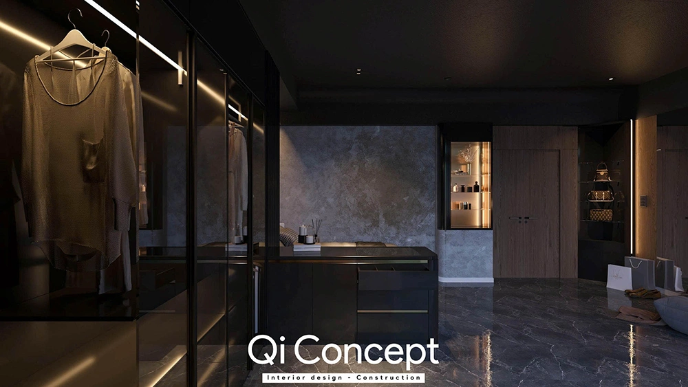 Thiết kế phòng ngủ master ấm cúng nhà phố quận 6