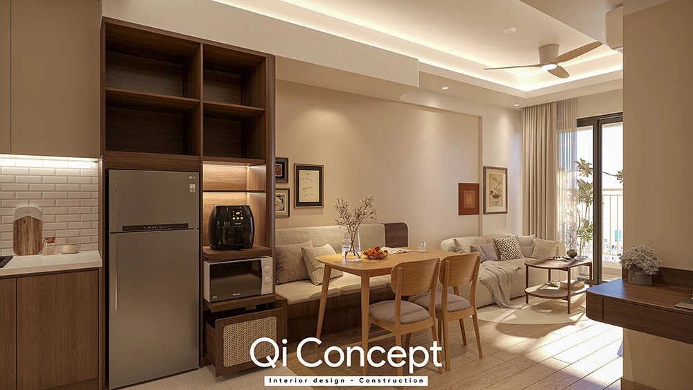 Không gian bếp tiện nghi căn hộ Q7 Saigon Riverside