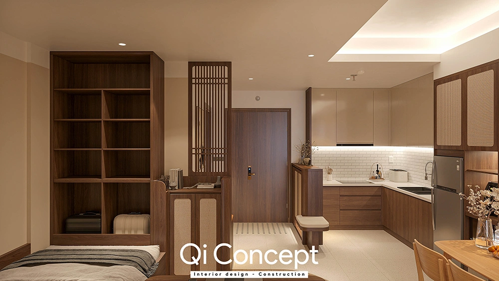 Nội thất gỗ phong cách Nhật Bản tại Q7 Saigon Riverside