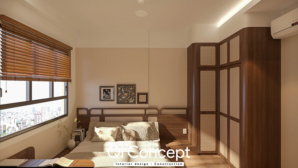Mẫu phòng ngủ ấm cúng dự án Q7 Saigon Riverside