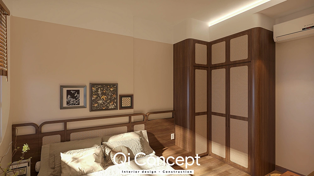 Chi tiết tủ quần áo mây tre tại Q7 Saigon Riverside