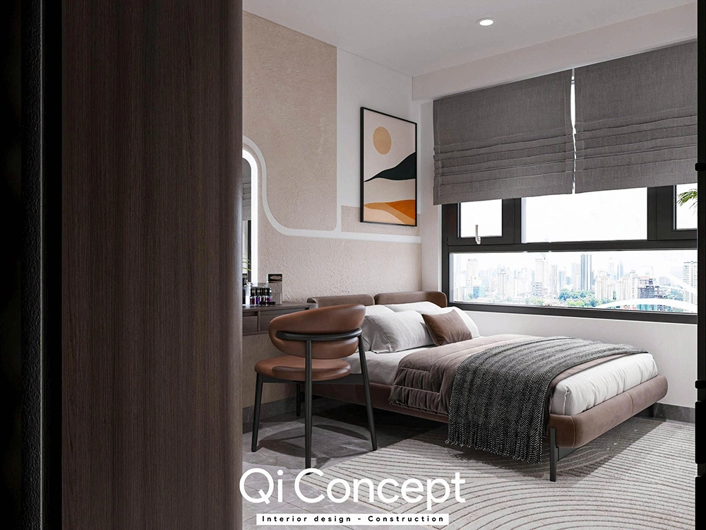 Bố trí tủ quần áo kịch trần căn hộ Sunrise Riverside