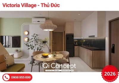 Thiết kế nội thất Victoria Village 2PN: Nghệ thuật tối giản & Báo giá 2026