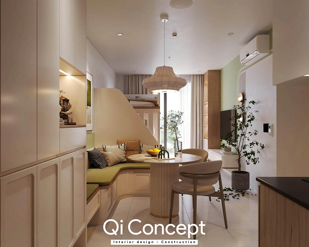 Toàn cảnh nội thất phòng khách Victoria Village