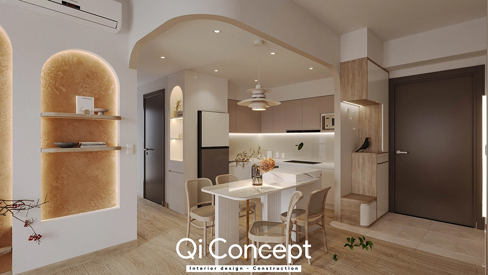 Khu vực bàn ăn và sofa West Gate thanh lịch