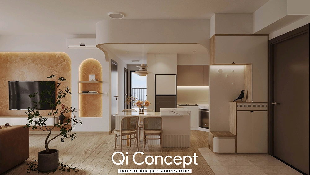 Thiết kế kệ tivi và tủ trang trí West Gate