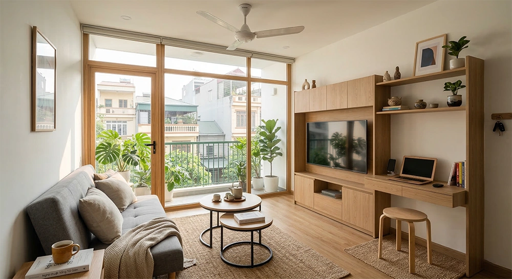 Nội thất thông minh nhỏ gọn phong cách Scandinavian