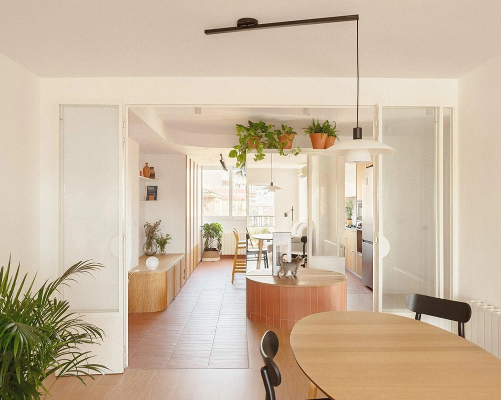 Thiết kế không gian mở cho căn hộ cho thuê hiện đại