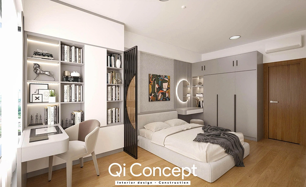 Cách bố trí đồ đạc phòng ngủ nhỏ không giường