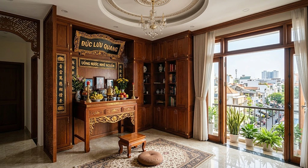 Chi tiết trần nhà phòng thờ Tân Cổ Điển