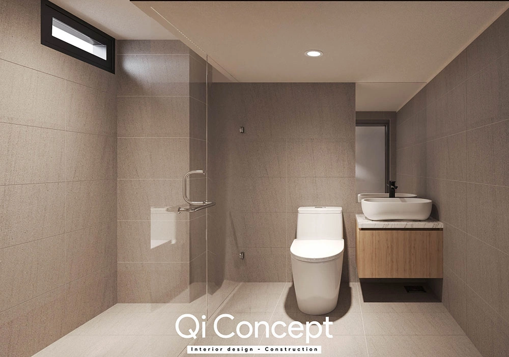 Nhà vệ sinh hiện đại trong căn hộ Bách Gia Phát