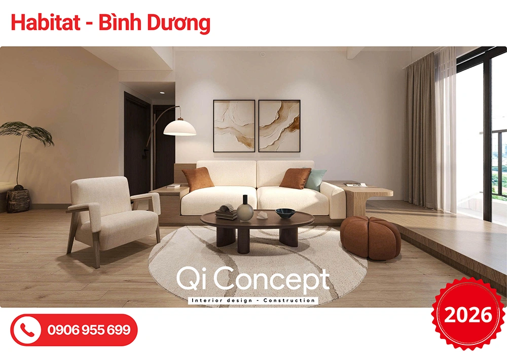 Thiết Kế Nội Thất Habitat Bình Dương 3 Phòng Ngủ Hiện Đại