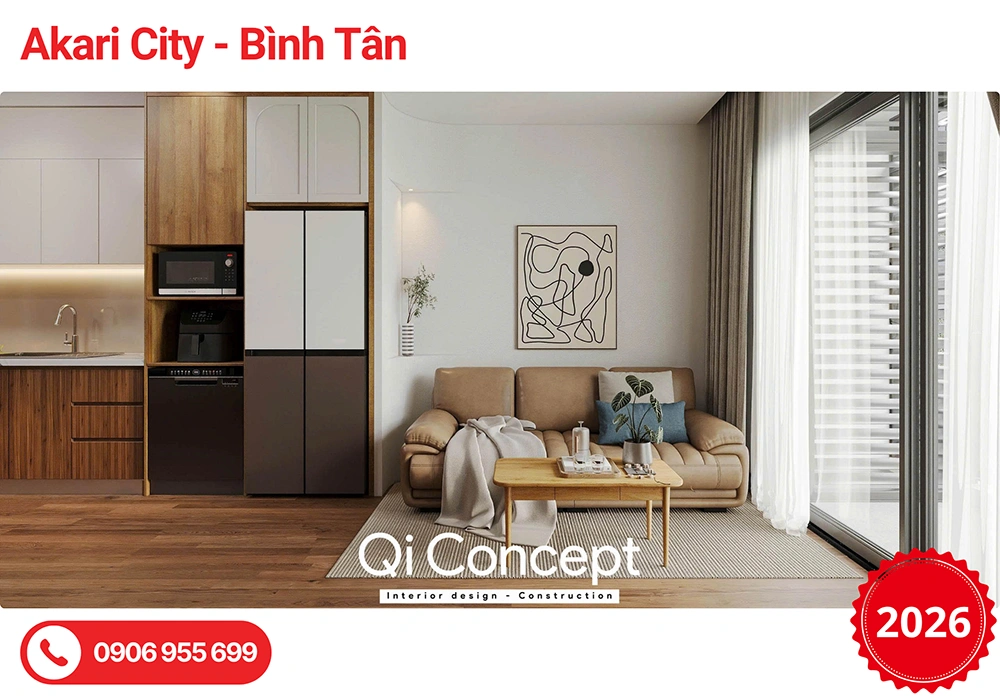 Thiết Kế Nội Thất Akari City 2 Phòng Ngủ - Đẳng Cấp Hiện Đại Và Báo Giá