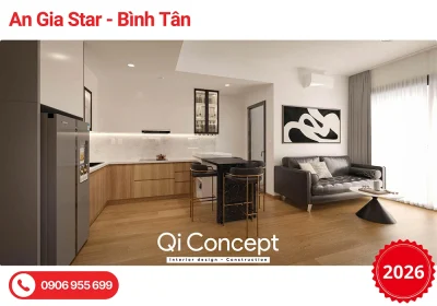 Thiết Kế Nội Thất An Gia Star 2PN - Hiện Đại, Sắc Nét & Báo Giá
