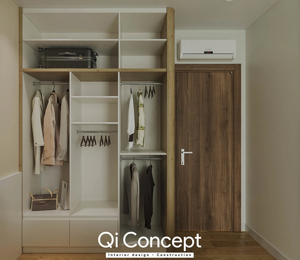 Tủ quần áo kịch trần căn hộ MT Eastmark 1+1PN