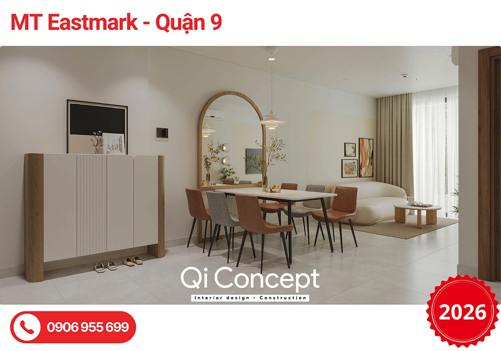 Thiết Kế Nội Thất MT Eastmark City 1+1PN Tối Ưu Không Gian