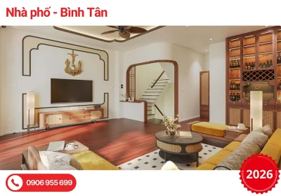 Thiết Kế Nội Thất Nhà Phố Bình Tân: Nét Indochine Tôn Quý Giữa Lòng Phố