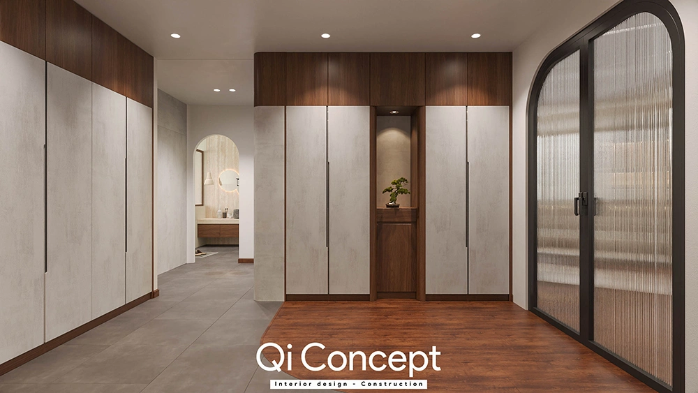 Hệ tủ quần áo âm tường nhà phố Gò Vấp