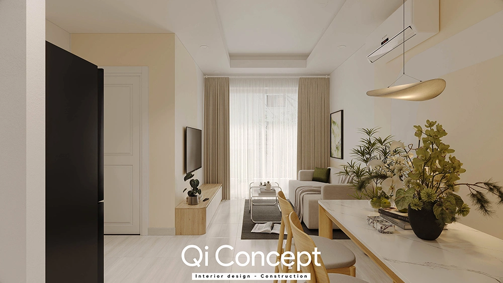Toàn cảnh không gian mở thiết kế nội thất Moonlight Parkview