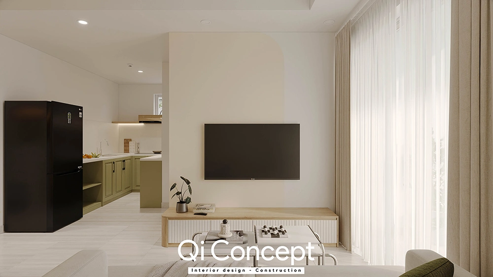 Kệ tivi gỗ tối giản thiết kế nội thất Moonlight Parkview