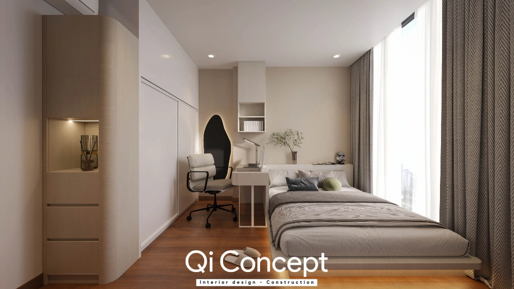 Thiết kế phòng ngủ master hiện đại Eco Green