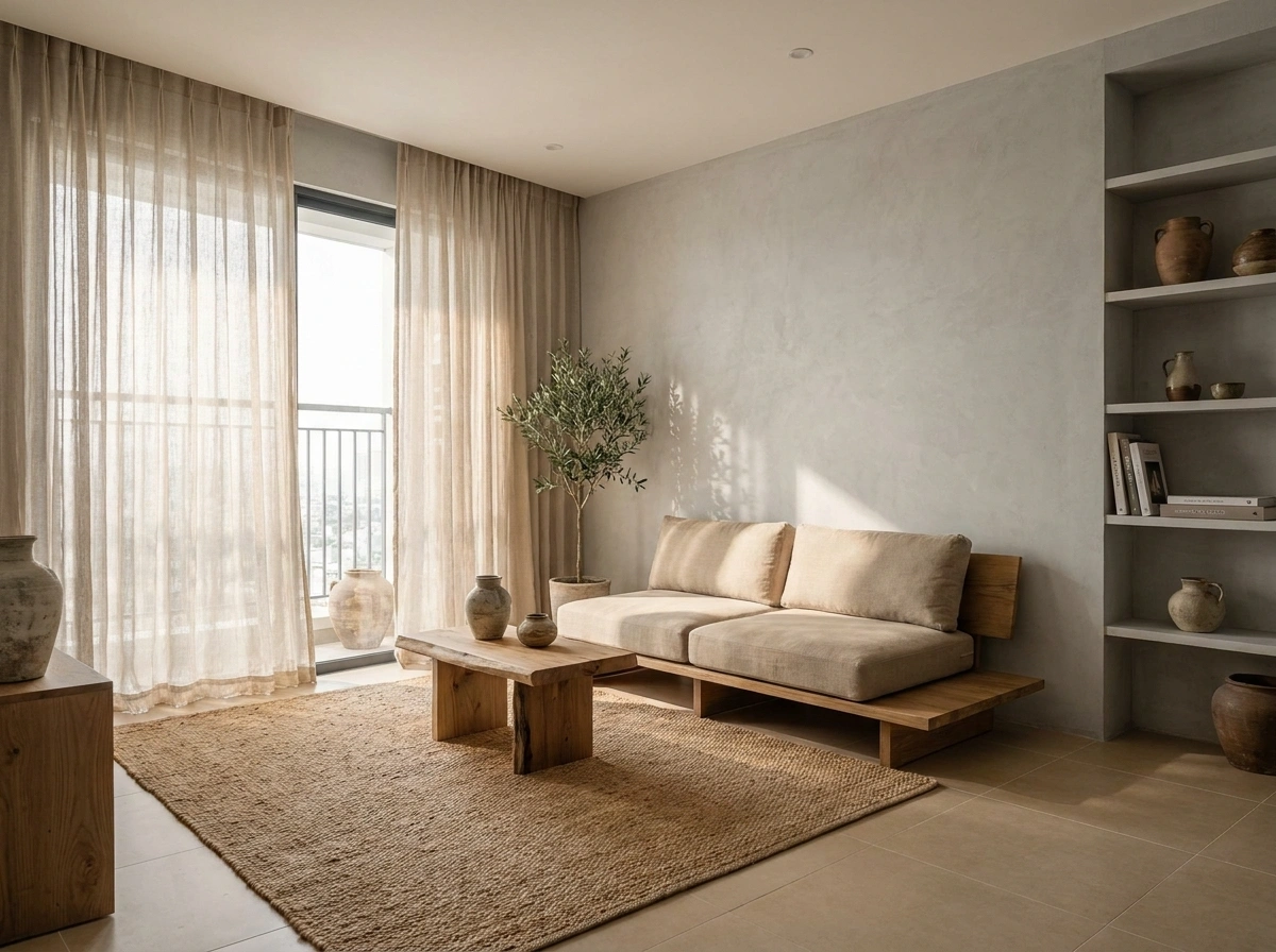 Phòng khách ngập tràn nắng của thiết kế nội thất chung cư 100m2