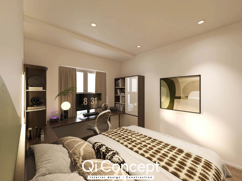 Góc làm việc trong phòng ngủ Xi Grand Court