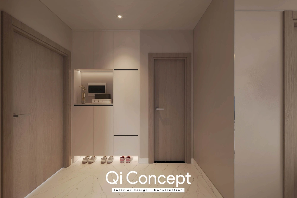 Tủ giày tại sảnh căn hộ D Aqua 2PN